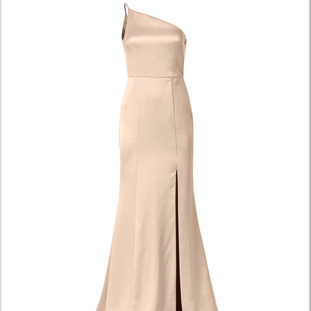 AMSALE Kaia one shoulder bridesmaid gown